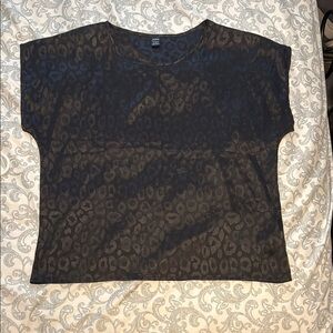 SHEIN Black Boxy Relaxed T-Shirt